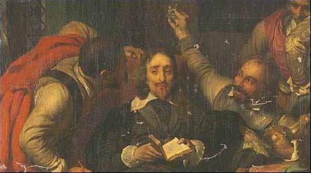 Paul Delaroche Charles I Insulted by Cromwell s Soldiers oil painting image
